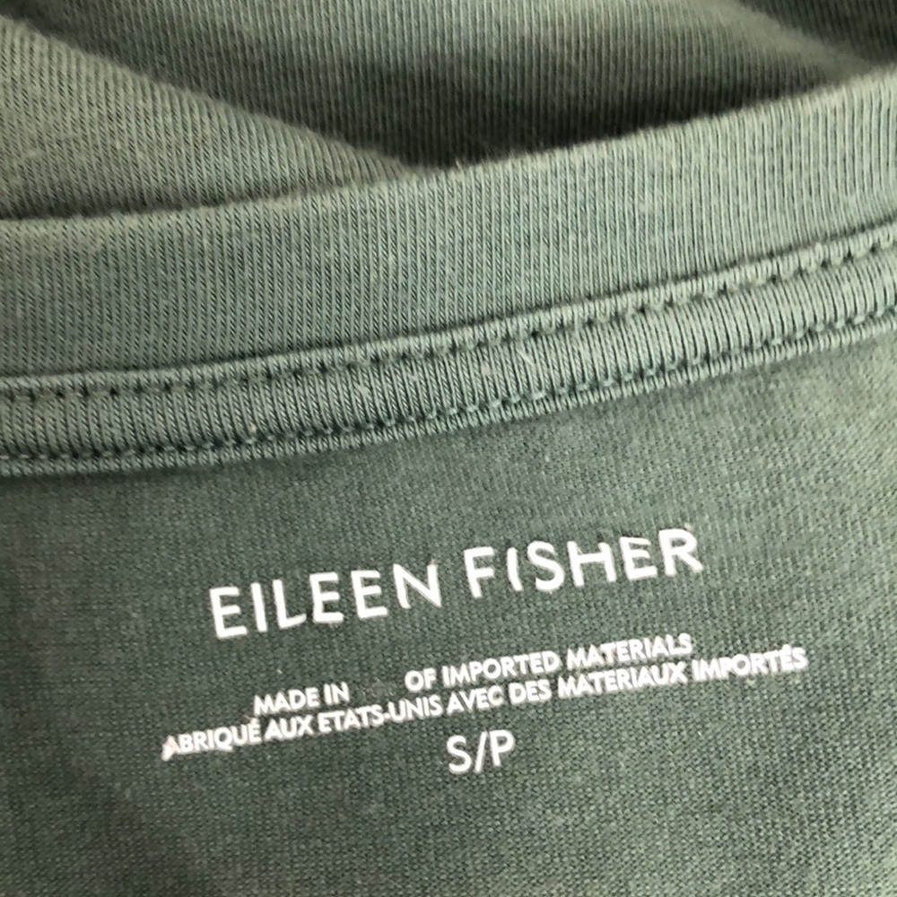 Eileen Fisher Sage Green T Shirt Hi Lo Dress Size S - Picture 6 of 6
